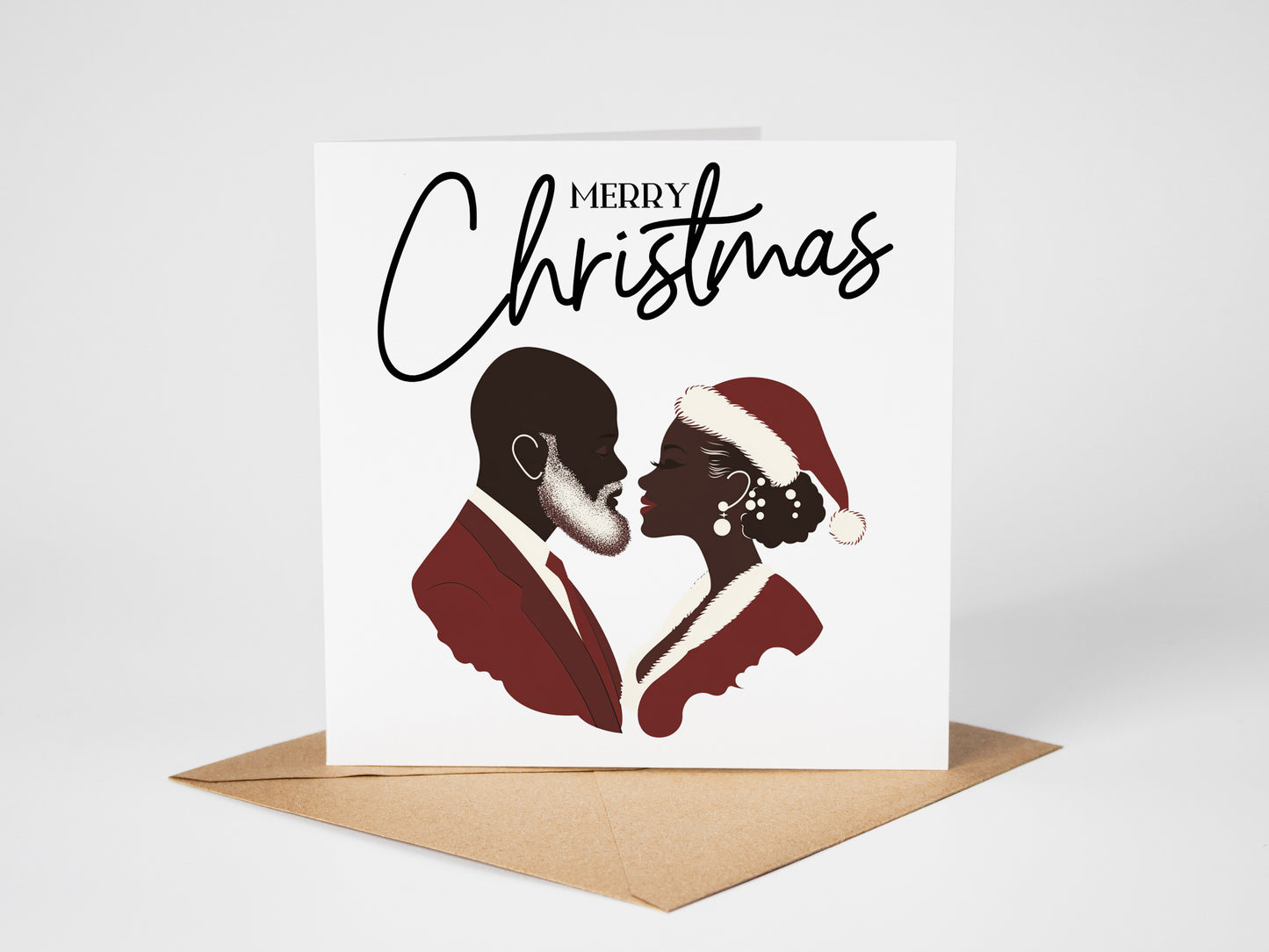 Black Love Christmas Card 10 Pack