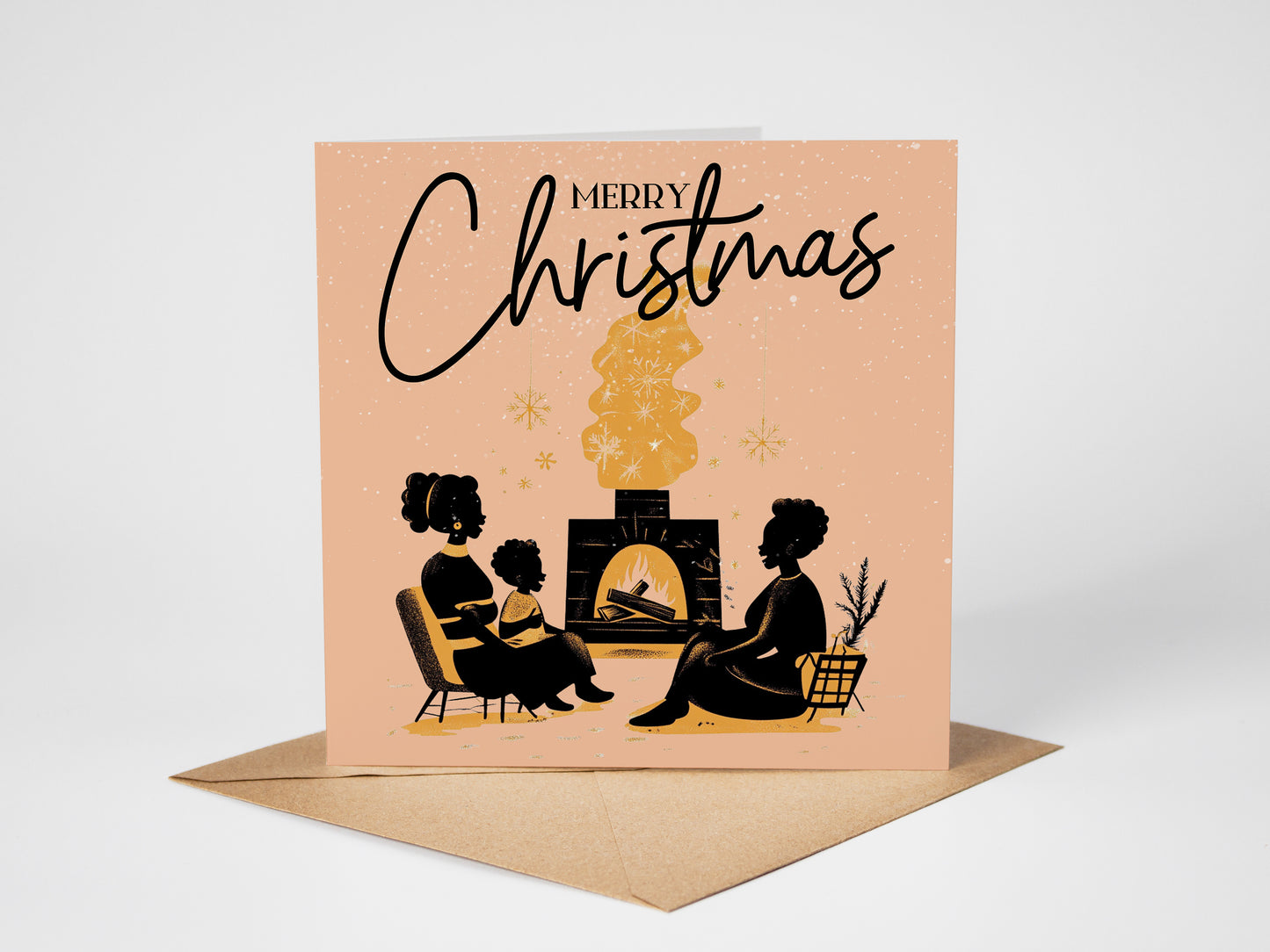 Black Family Christmas Card 10 Pack - Matriarch