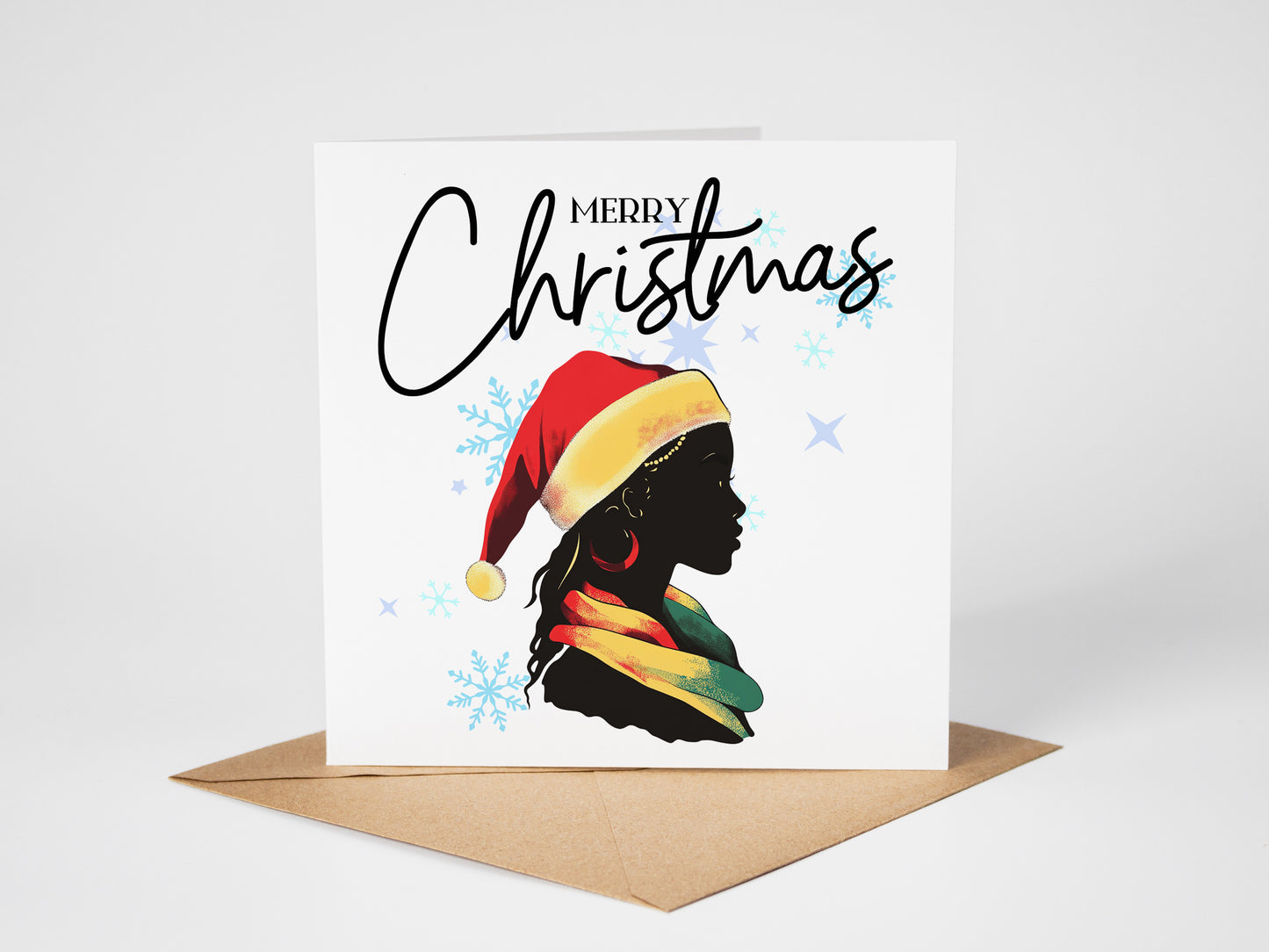 Black Girl Christmas Card 10 Pack