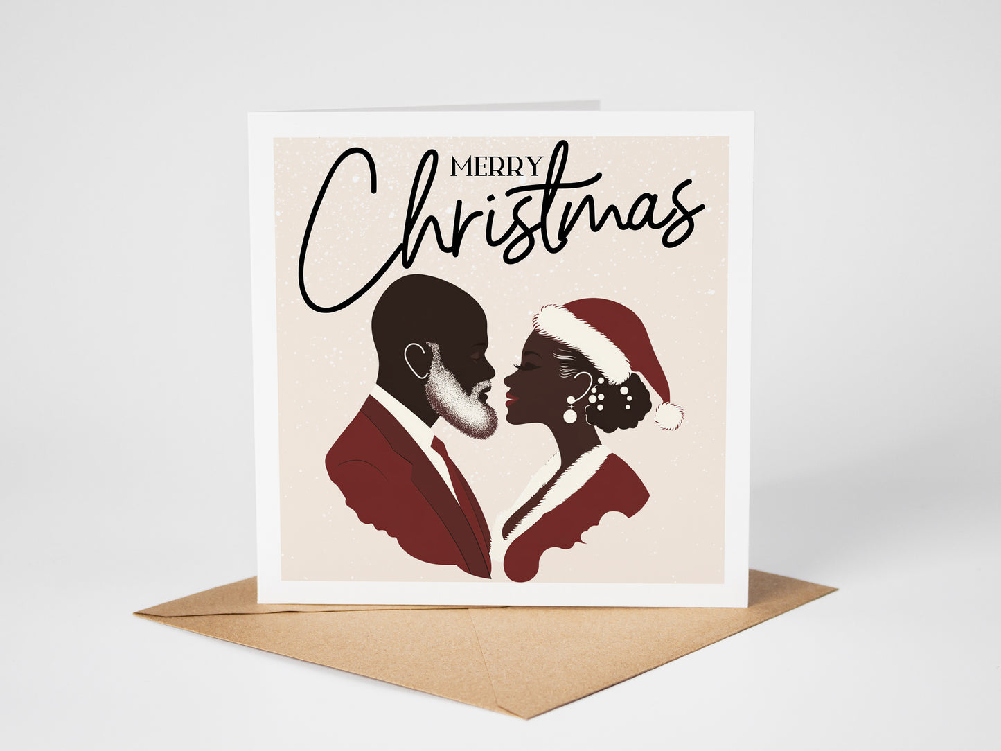 Black Love Christmas Card 10 Pack