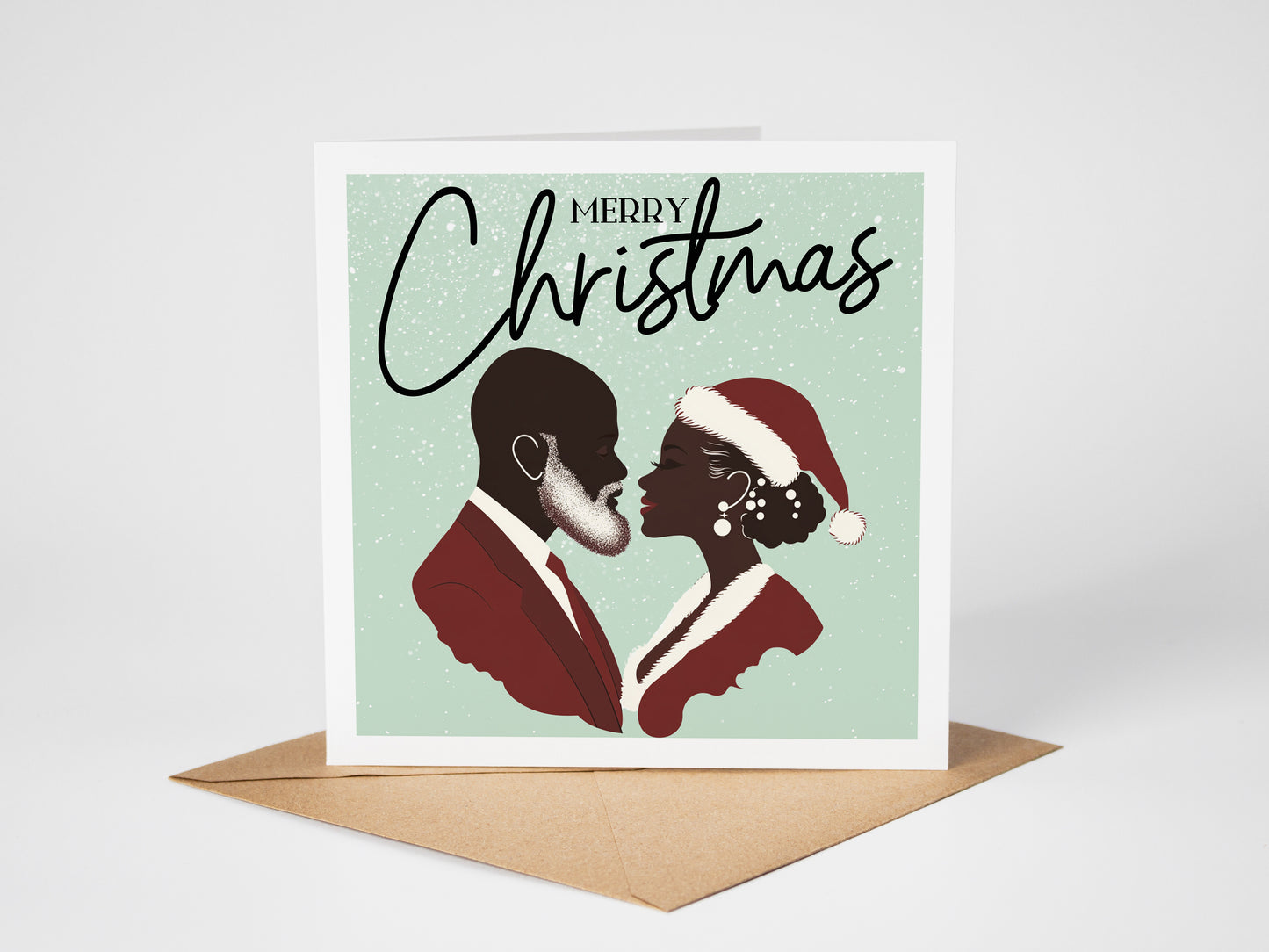 Black Love Christmas Card 10 Pack