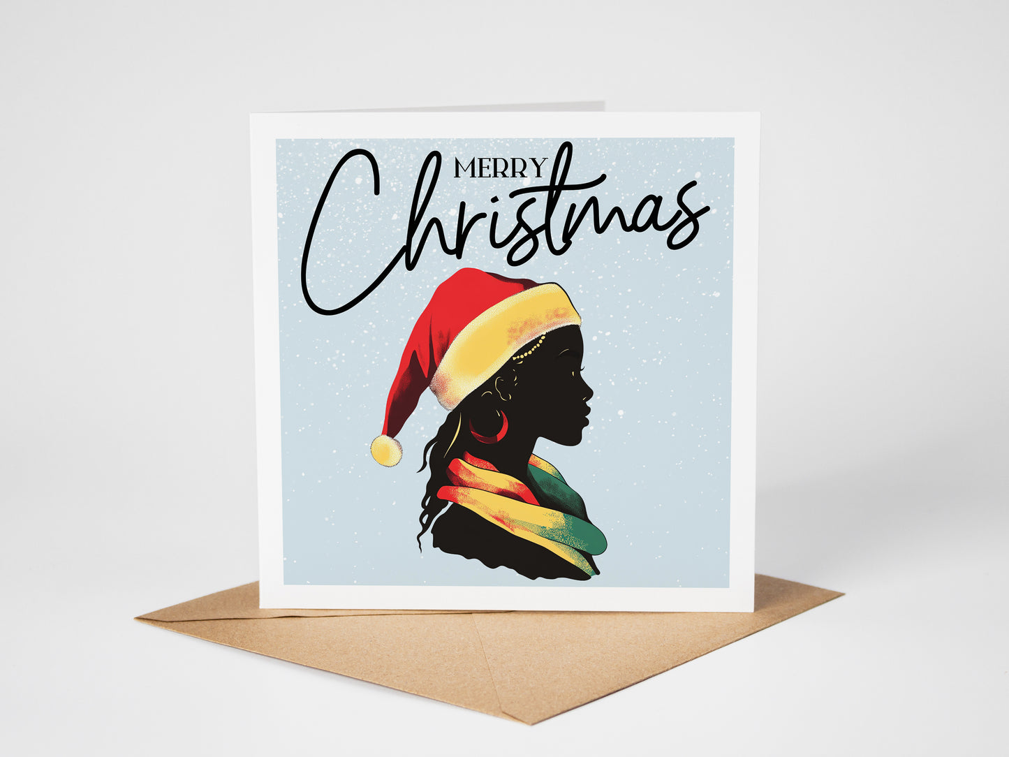 Black Girl Christmas Card 10 Pack