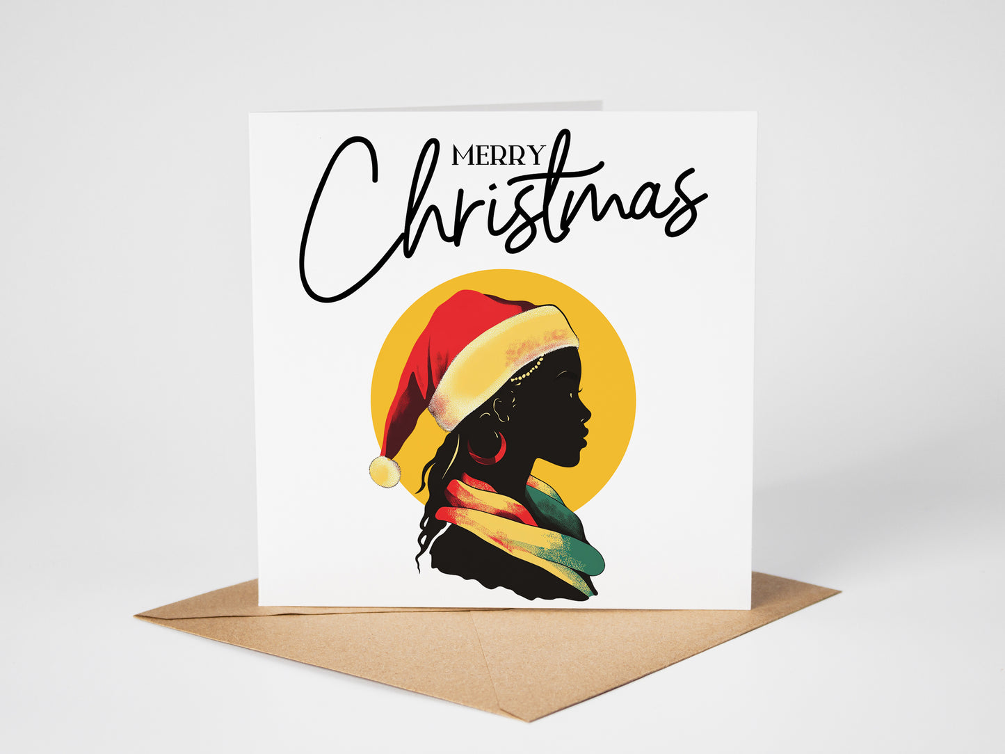 Black Girl Christmas Card 10 Pack