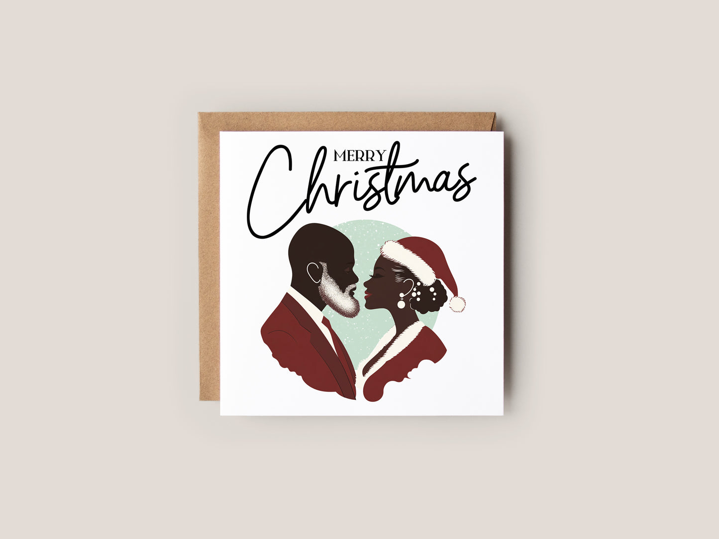 Black Love Christmas Card 10 Pack