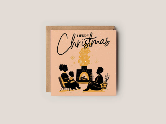 Black Family Christmas Card 10 Pack - Matriarch